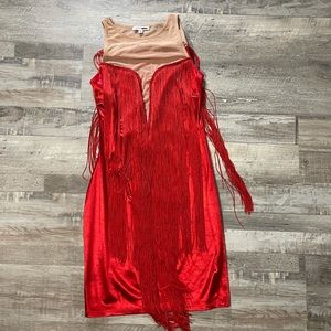 Fashion Nova mini red dress